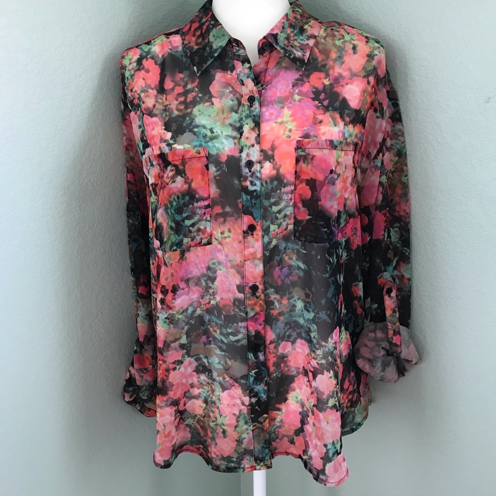 Floral Sheer Blouse